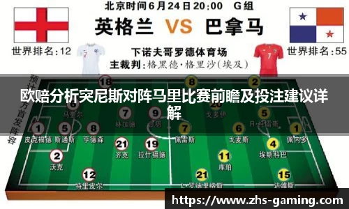欧赔分析突尼斯对阵马里比赛前瞻及投注建议详解